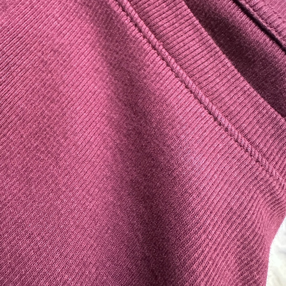 a new day Long-Sleeve Crewneck Top in Wine - Picture 3 of 3